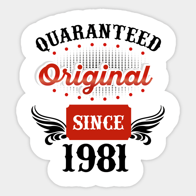 Original since 1981 Sticker by Diannas